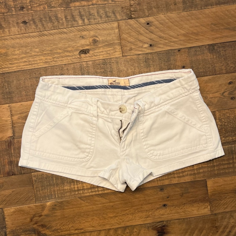 Hollister White Shorts Sz1